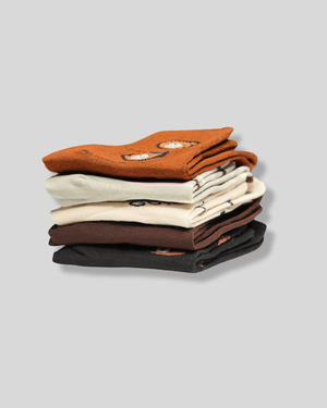 Teddy Bear Cotton Crew Socks - Mikado