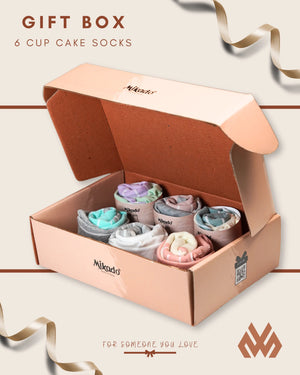 Cup Cake Socks Dual Shade - Gift Box Mikado