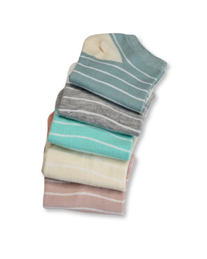 Dual Shade Cotton Ankle Socks For Women Mikado