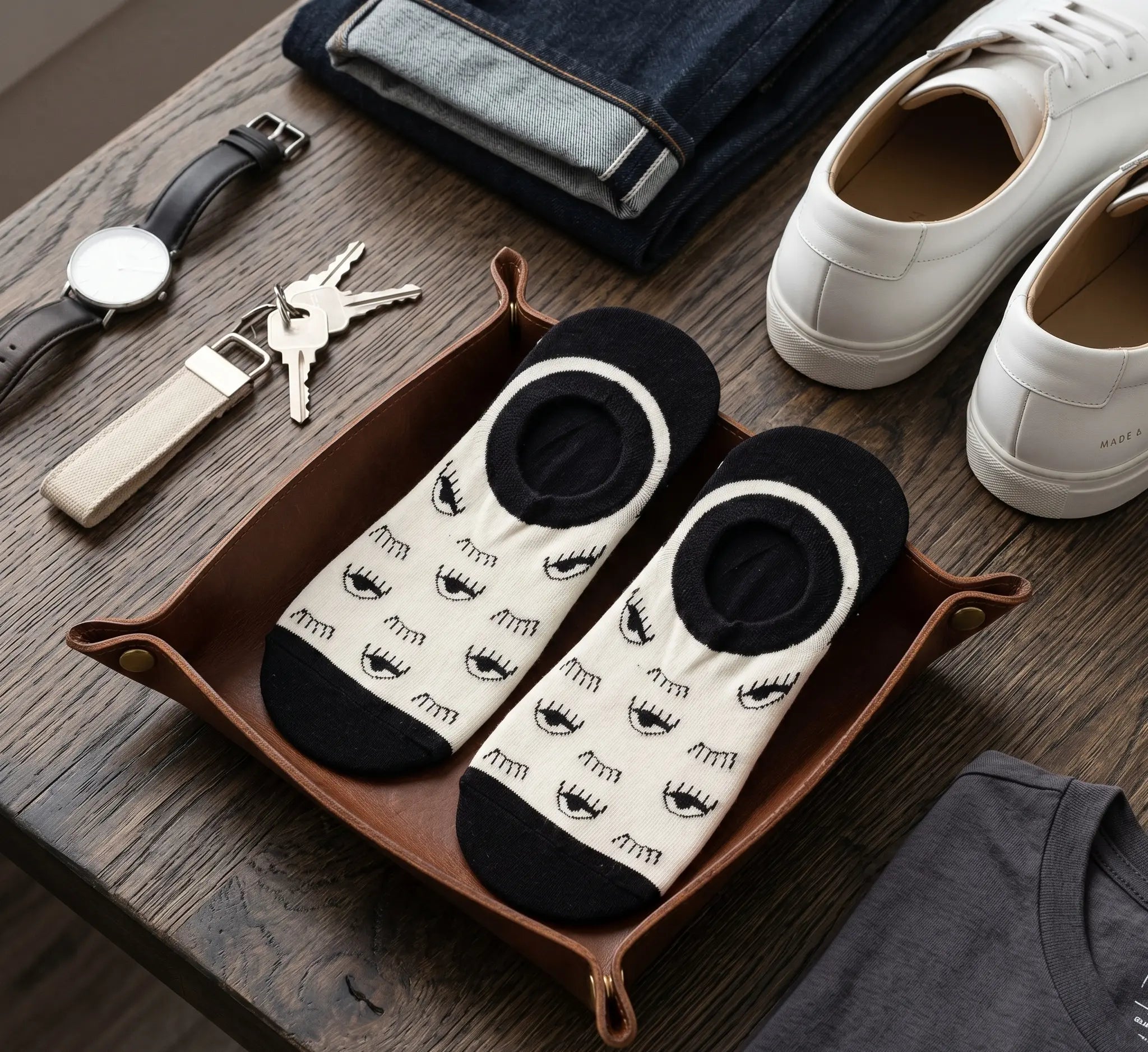 Eye No-Show Socks Mikado