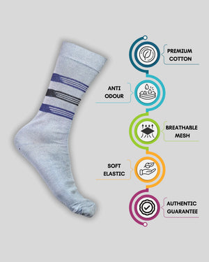 Urban Formal Cotton Socks For Men Mikado