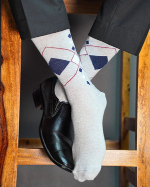 Hex Formal Cotton Socks For Men Mikado