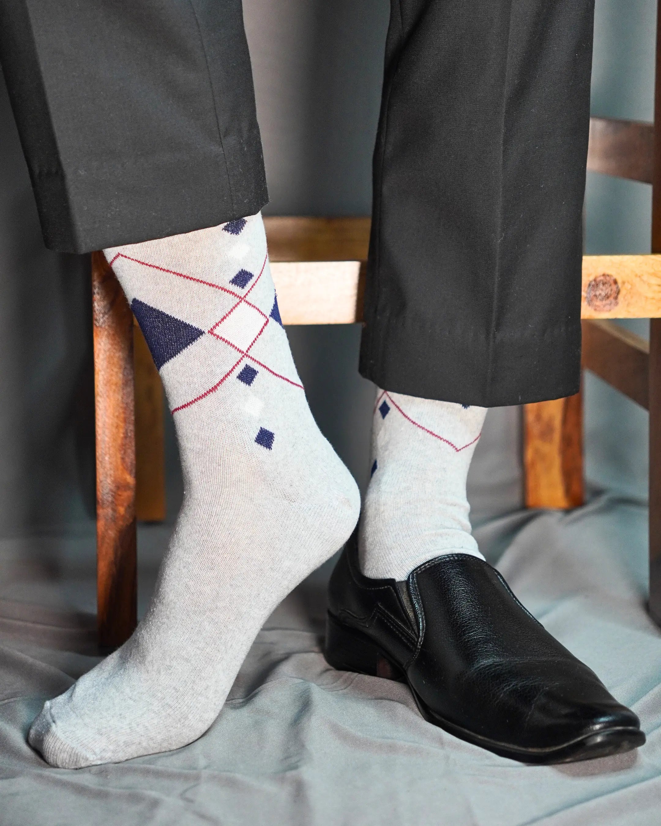 Hex Formal Cotton Socks For Men Mikado