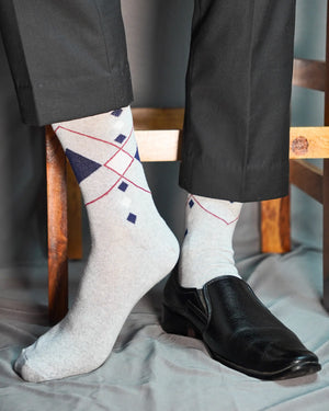 Hex Formal Cotton Socks For Men Mikado