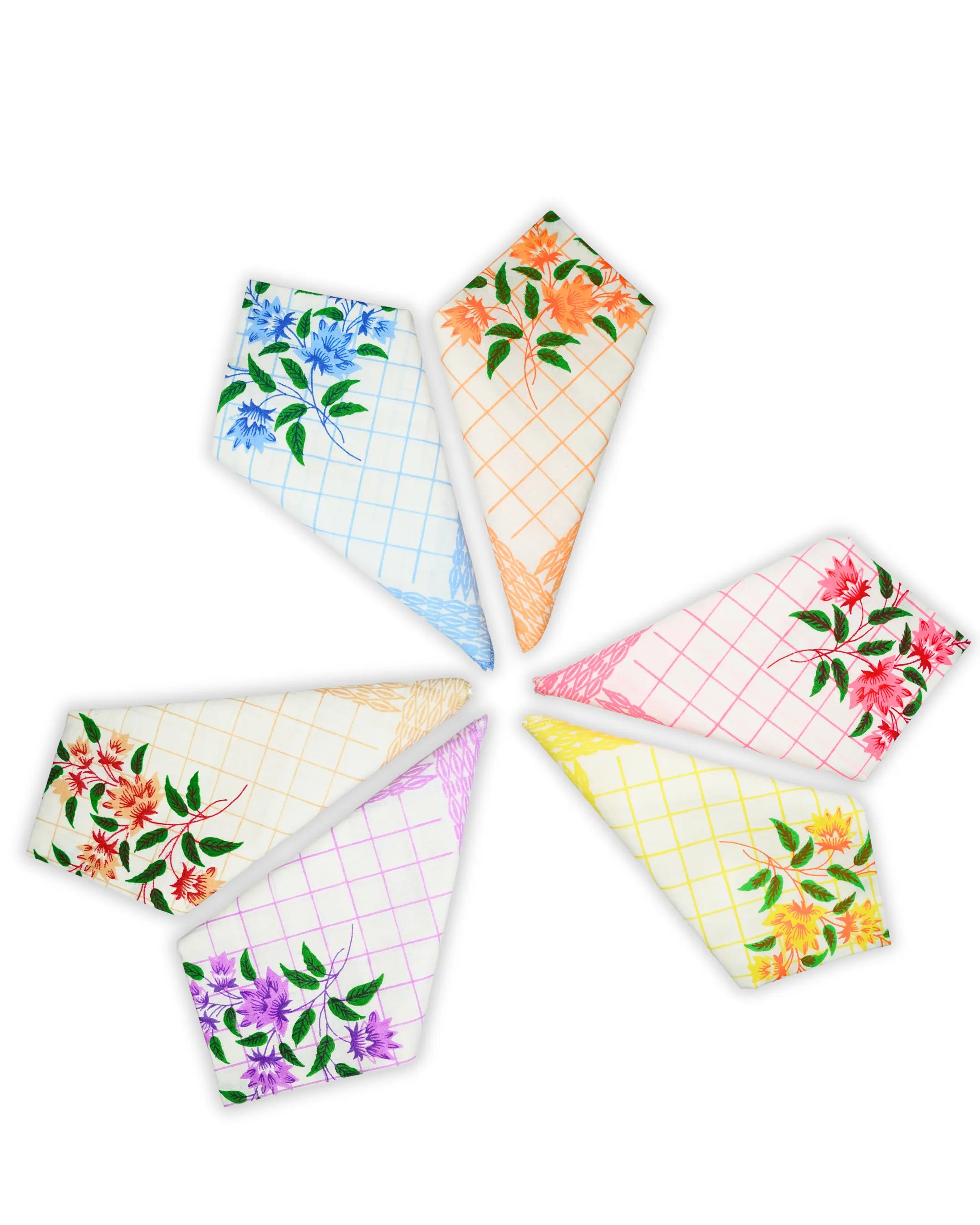 Blossom 2 100% Cotton Hanky For Women Mikado