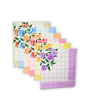 Blossom 2 100% Cotton Hanky For Women Mikado