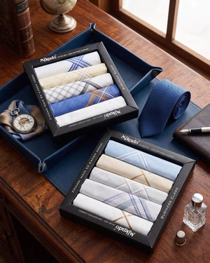 100% Cotton Men’s Handkerchief Mix Colours Combo Packs Mikado