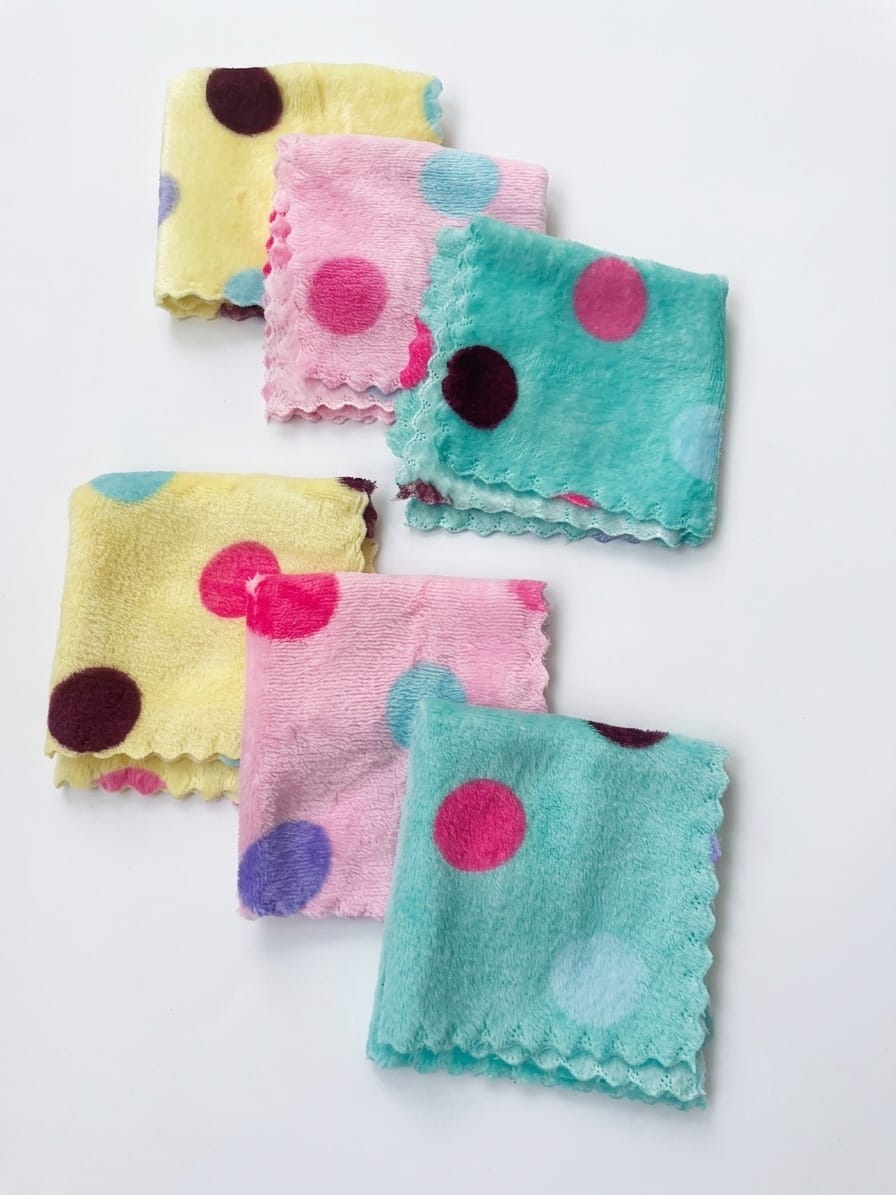 Polka multicolor Premium Soft Cotton Hanky