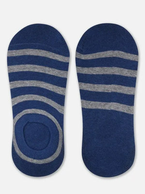 Blue striped No-Show Socks Mikado