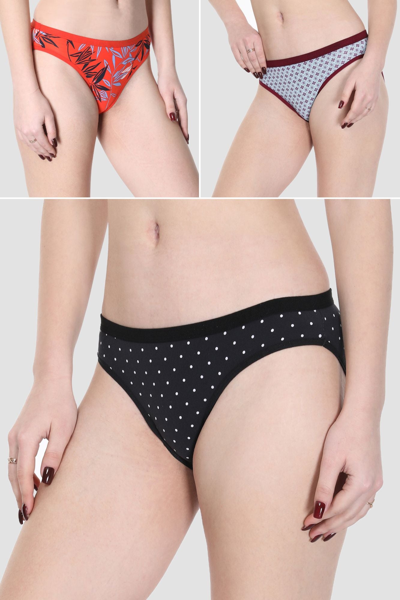 CUDDLE Low waist Bikini Panty (Pack of 3)