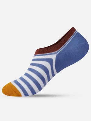 Grid No-Show Socks Mikado