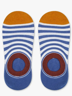 Grid No-Show Socks Mikado
