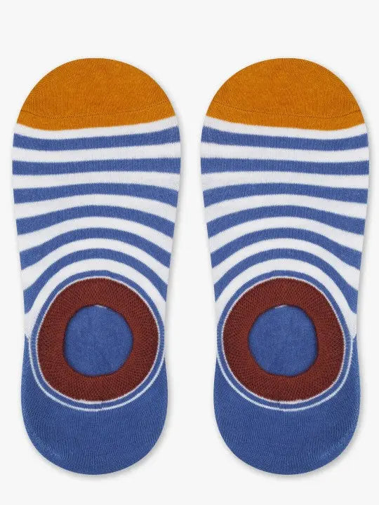 Grid No-Show Socks Mikado