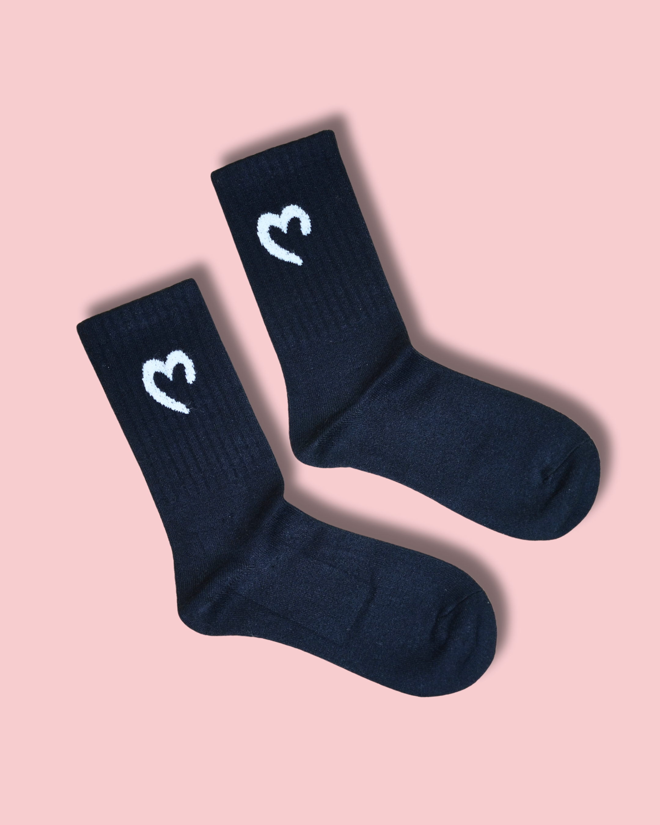 Candy Heart Crew Socks For Women