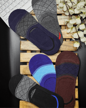 Multicoloured Cotton No Show Socks - Mikado