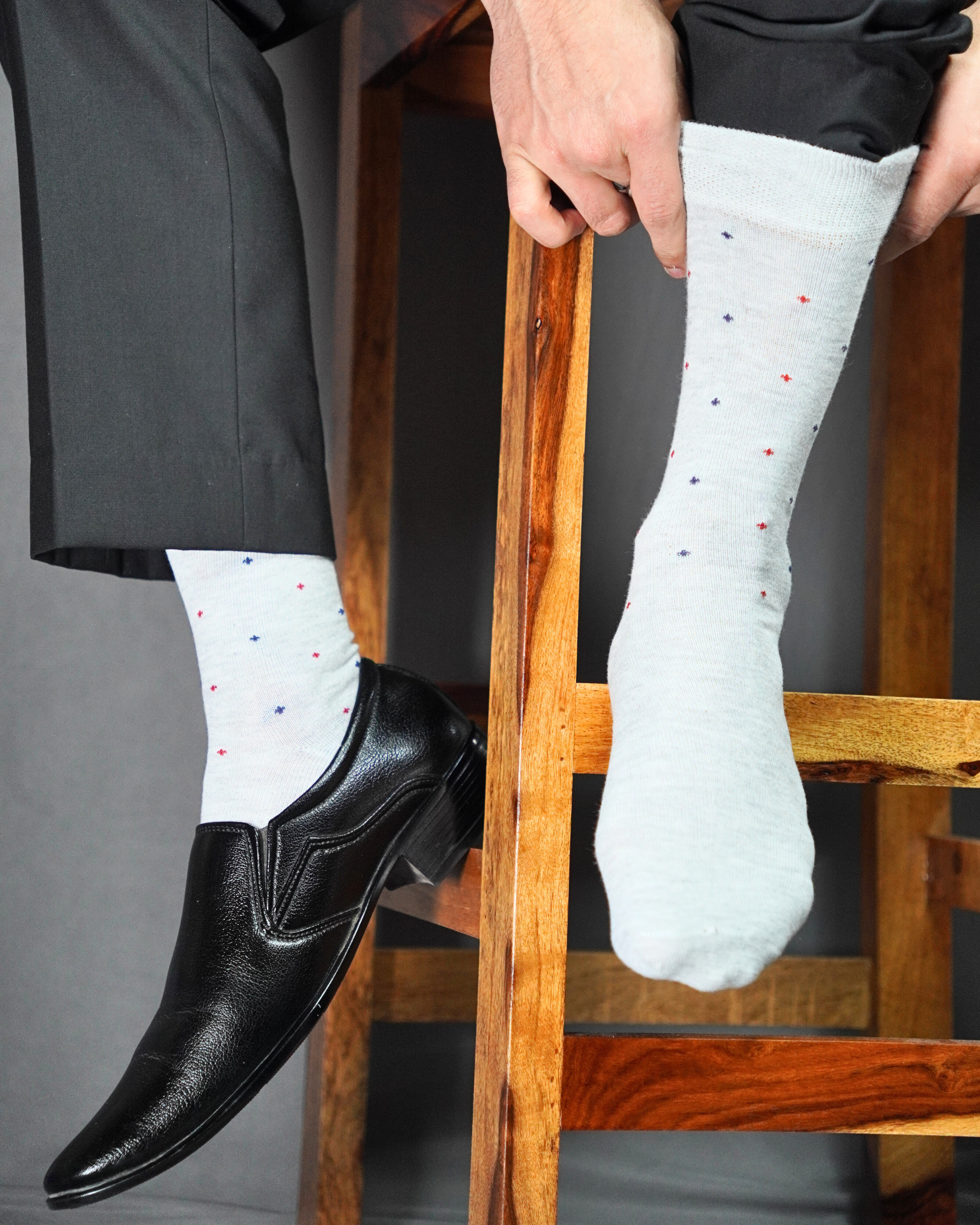 Formal Finesse Cotton Socks For Men