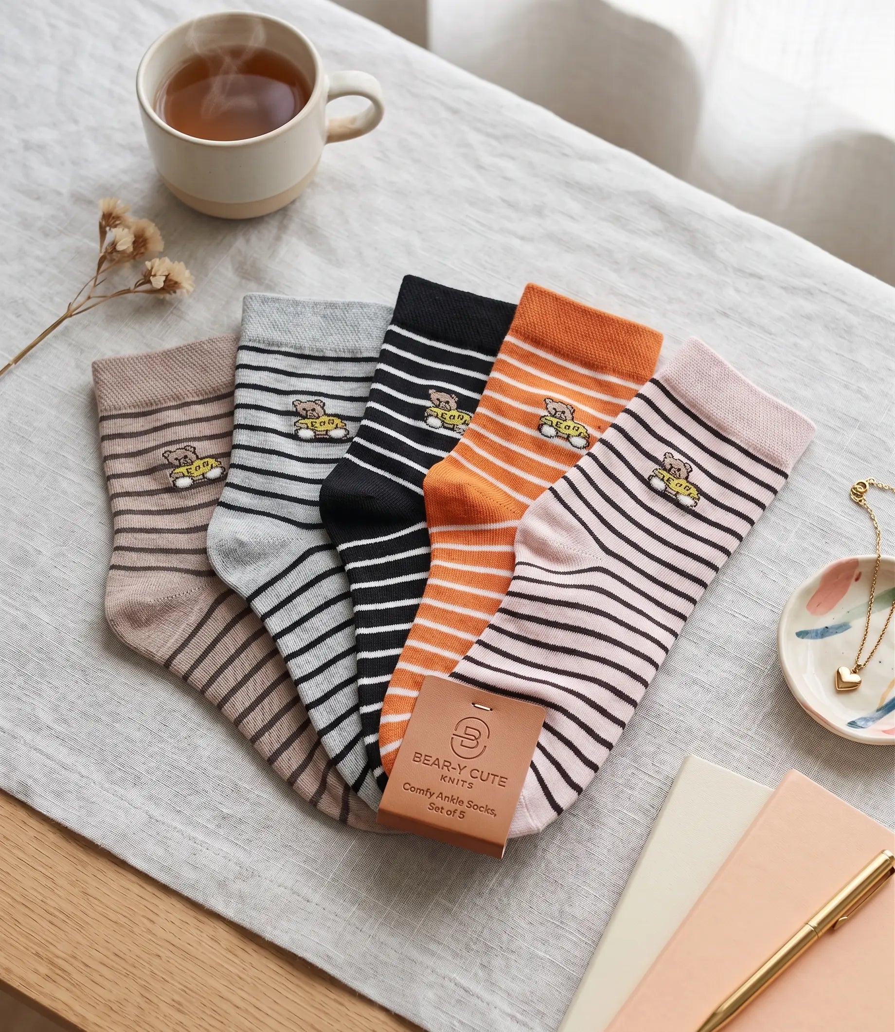 Narrow striped Socks Mikado