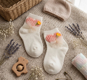 Heart toes soft infants socks Mikado
