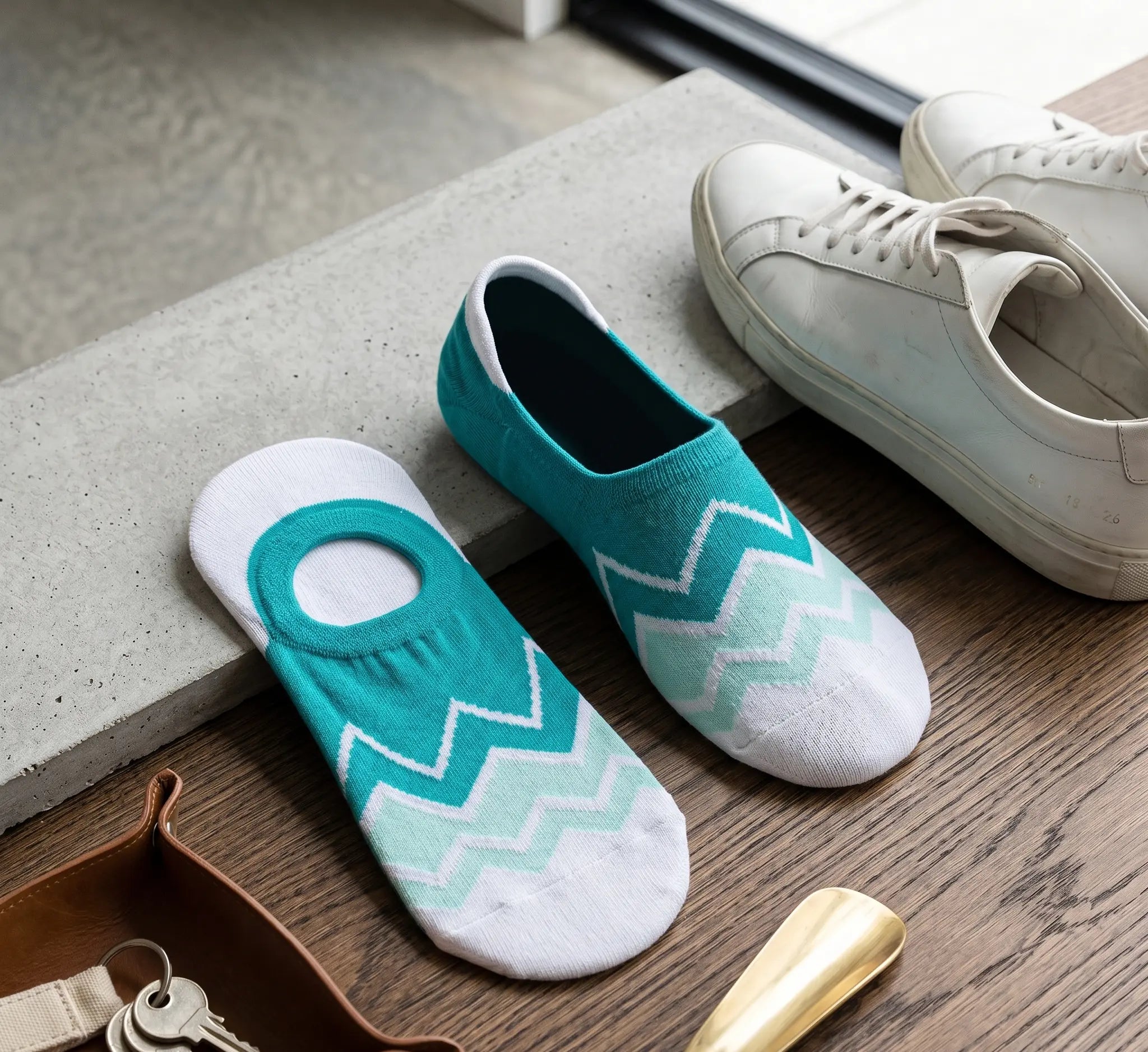 Ocean No-Show Socks Mikado