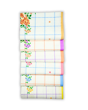 Blossom 100% premium Cotton  Handkerchief For Women Mikado