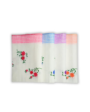 Orchid 2- The Perfect women's cotton handkerchief gift Mikado