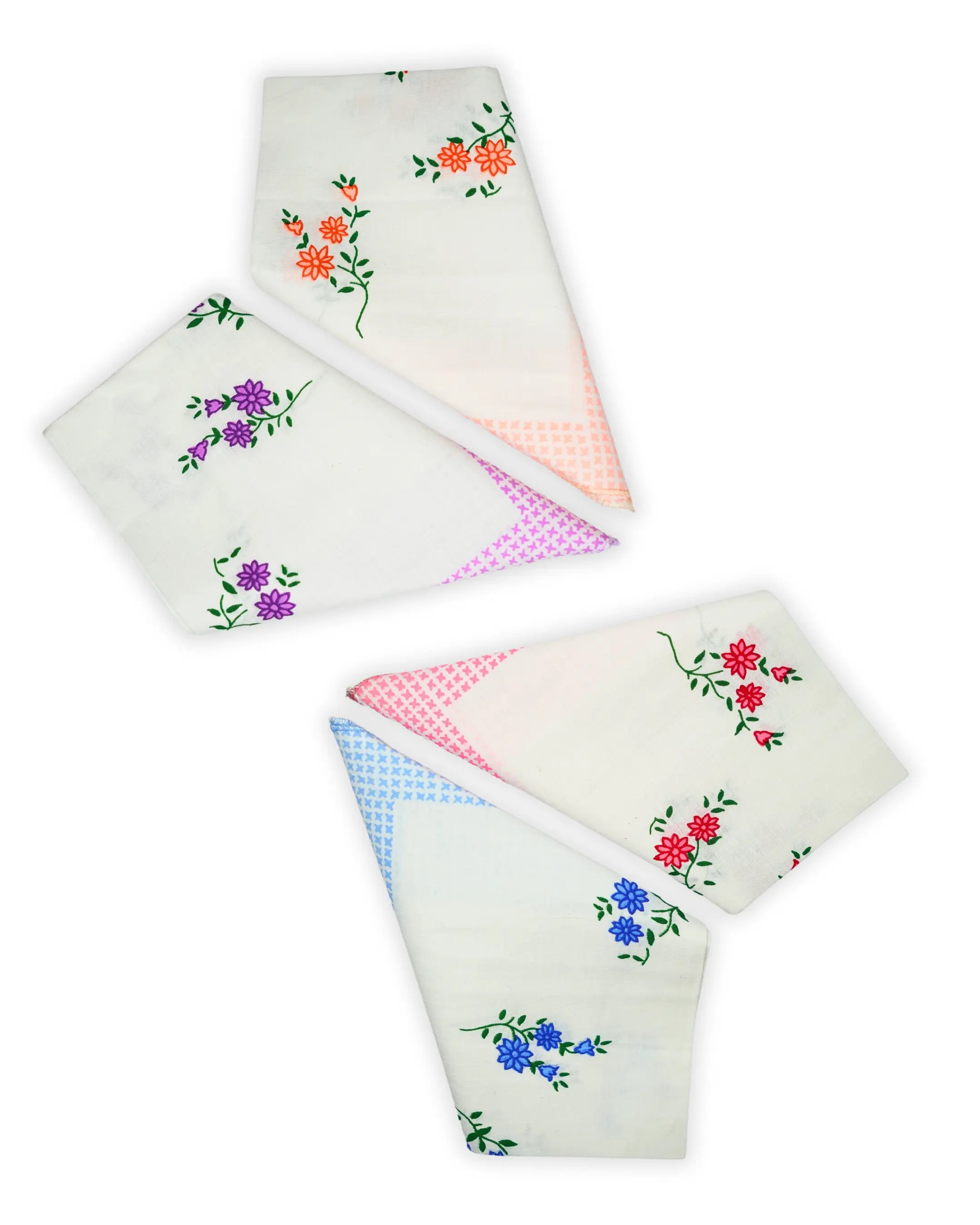 Orchid 2- The Perfect women's cotton handkerchief gift Mikado